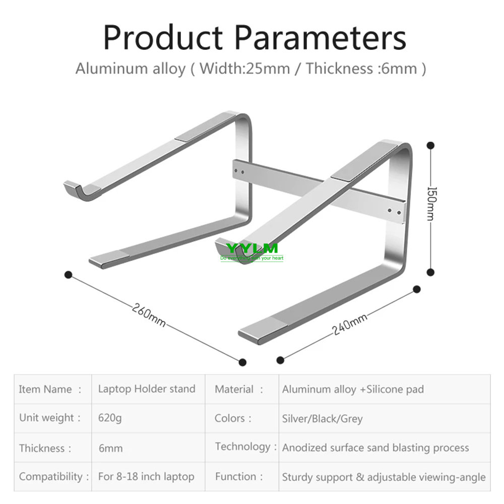 Aluminum Laptop Stand Notebook - Xiaomi Tablet Accessories ulasan dan harga