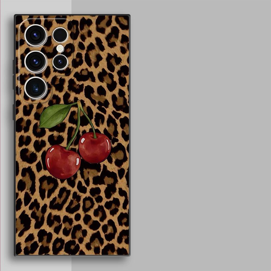 Leopard Cherry Funda Phone Cov - Tablet S9 Fe Accessories ulasan dan harga