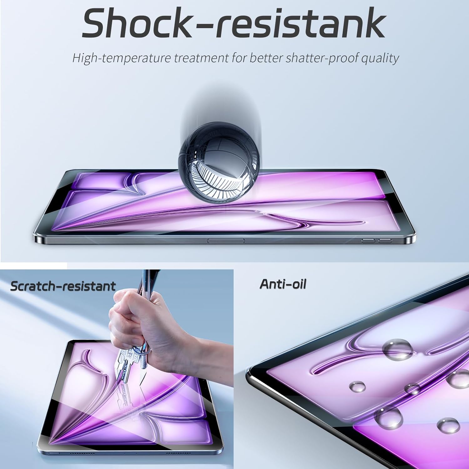 2pcs 9H Tempered Glass For iPa - Temu Tablet Accessories ulasan dan harga
