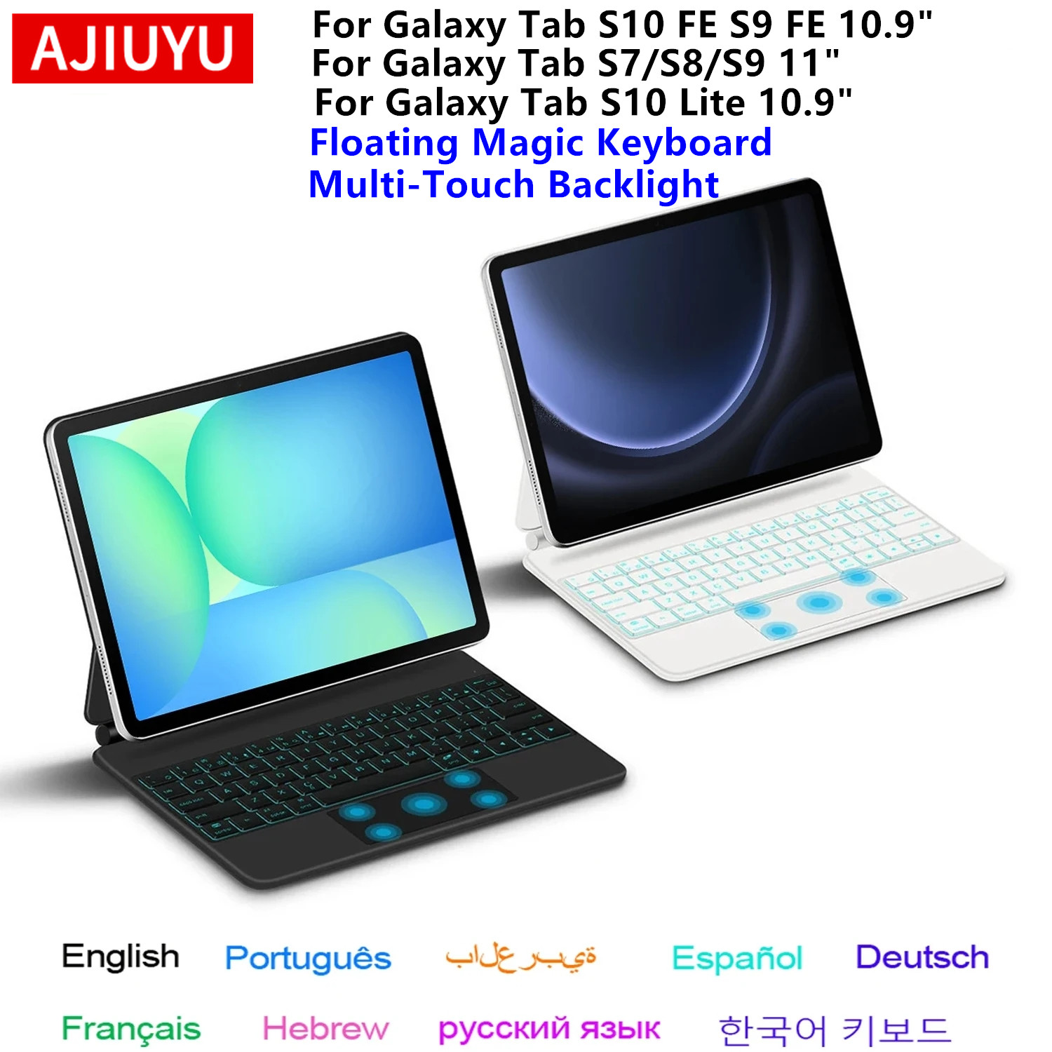 Magic Keyboard for Samsung Gal - Tablet S9 Fe Accessories ulasan dan harga