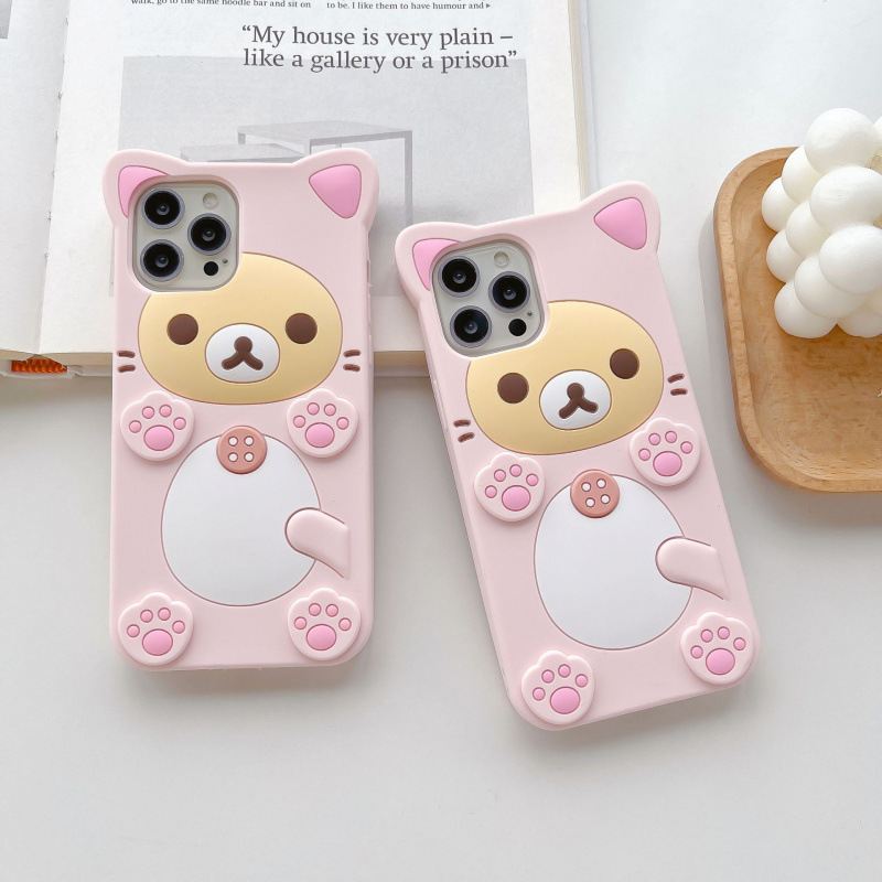 3D Cute Rilakkuma Bear For Sam - Tablet S9 Fe Accessories ulasan dan harga